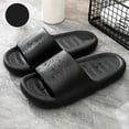 thumbnail image 2 of PEASKJP Men's Slides Non Slip Soft Thick Soft Thick Sole Slides Men’s Tunnel Slide Sandal Black 41, 2 of 5