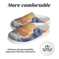 thumbnail image 6 of Kdxio Sunshine Colorful Cloud Rabbit Women's Men's Slippers Plush Slip-On House Slipper for Winter Indoor Soft Cushion Non-slip Fluffy Slides Slippers-11, 6 of 7