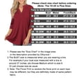 thumbnail image 6 of LETDIOSTO Womens Plus Size Shirts 3/4 Roll Sleeve V Neck Floral Flowy Blouses Tunic Tops, 6 of 6