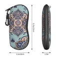 thumbnail image 4 of ZICANCN Sunglasses Soft Case, Bohemian Vintage Blue Print Neoprene Zipper Eyeglass Case for Men Women, 4 of 9