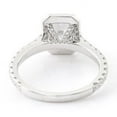 thumbnail image 6 of Oryn Jewelry 14K White Gold Plated Ring - 1.9 Ct Radiant Moissanite Ring - Prong Set Halo Engagement Ring - Occasion Bridal Moissanite Jewelry, 6 of 6