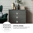 thumbnail image 3 of 10pcs Delicate Crystal Knobs Single Hole Drawer Knobs Cabinet Handle Home Parts, 3 of 7