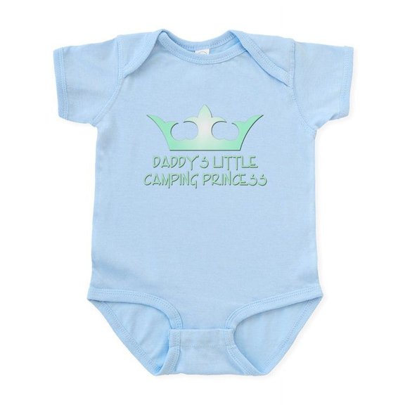 CafePress - Daddy's Camping Princess Infant Bodysuit - Baby Light Bodysuit, Size Newborn - 24 Months