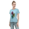 thumbnail image 4 of T-Shirt Basique à Manches Courtes pour Femmes Style de Rue Demon Slayer, 4 of 6
