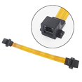 thumbnail image 4 of Yxq Ghost Wire Cable De Puente Ethernet Plano Brida Rj45 Hembra A Hembra Para Adaptador Cat5 O Cat6 Cable Ultradelgado 11,8 Pulgadas 2 Piezas, 4 of 5