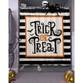 thumbnail image 3 of Halloween Trick or Treat Black Stripes Shower Curtain Set ，Waterproof Fabric Shower Curtains Shower Curtains for Bathroom,Bathroom Decor 54x"78", 3 of 6