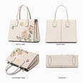 thumbnail image 4 of Bolso de mano para madres primerizas 2023, bolso de mano con asas superiores para mujer, regalo para mujer, bandolera, bolso de hombro de cuero partido bordado, 4 of 5