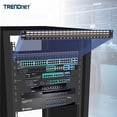 thumbnail image 3 of Panel de conexión TRENDnet TC-KP24 de 24 puertos y 1U con montaje en rack negro, 3 of 6