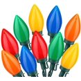 thumbnail image 1 of HWZWT Grande Ampoule LED Lumières de Noël Classiques 50 LED C9 Multicolore, 1 of 5