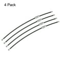 thumbnail image 2 of Unique Bargains 150mm Length PVC Coated Stainless Steel Keyring Loop Cable Black 4 Count, 2 of 6