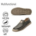 thumbnail image 4 of Mens Non-slip Loafers Outdoor Lightweight Walking Shoes Fashion Classic Business Shoes Soft Casual Shoes Gray 8.5 US, 4 of 7
