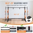 thumbnail image 4 of Jocisland Freestanding Kayak Storage Rack for 2 Kayaks, Adjustable Width Stand with Stable T-Base, EVA Tube Sleeves, for Indoor Outdoor Garage, 4 of 8