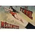 thumbnail image 2 of Vintage Apple Collection 32x23 Black Ornate Wood Framed with Double Matting Museum Art Print Titled - Circus la Femme Mélanite, 2 of 4
