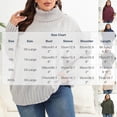 thumbnail image 3 of QIYAGBSA Plus Size Sweater for Women Oversized Batwing Sleeve Turtleneck Ribbed Trim Casual Fall Winter Pullover (Beige 2XL), 3 of 6