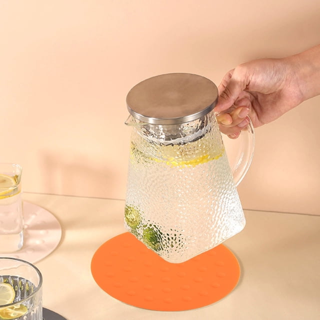 BAOPAI Silicone Heat Resistant Non Slip Kitchen Mat Ideal for Protecting Surfaces from Hot Pots and Pans Multi Functional as Trivet Coaster Gripper Mat