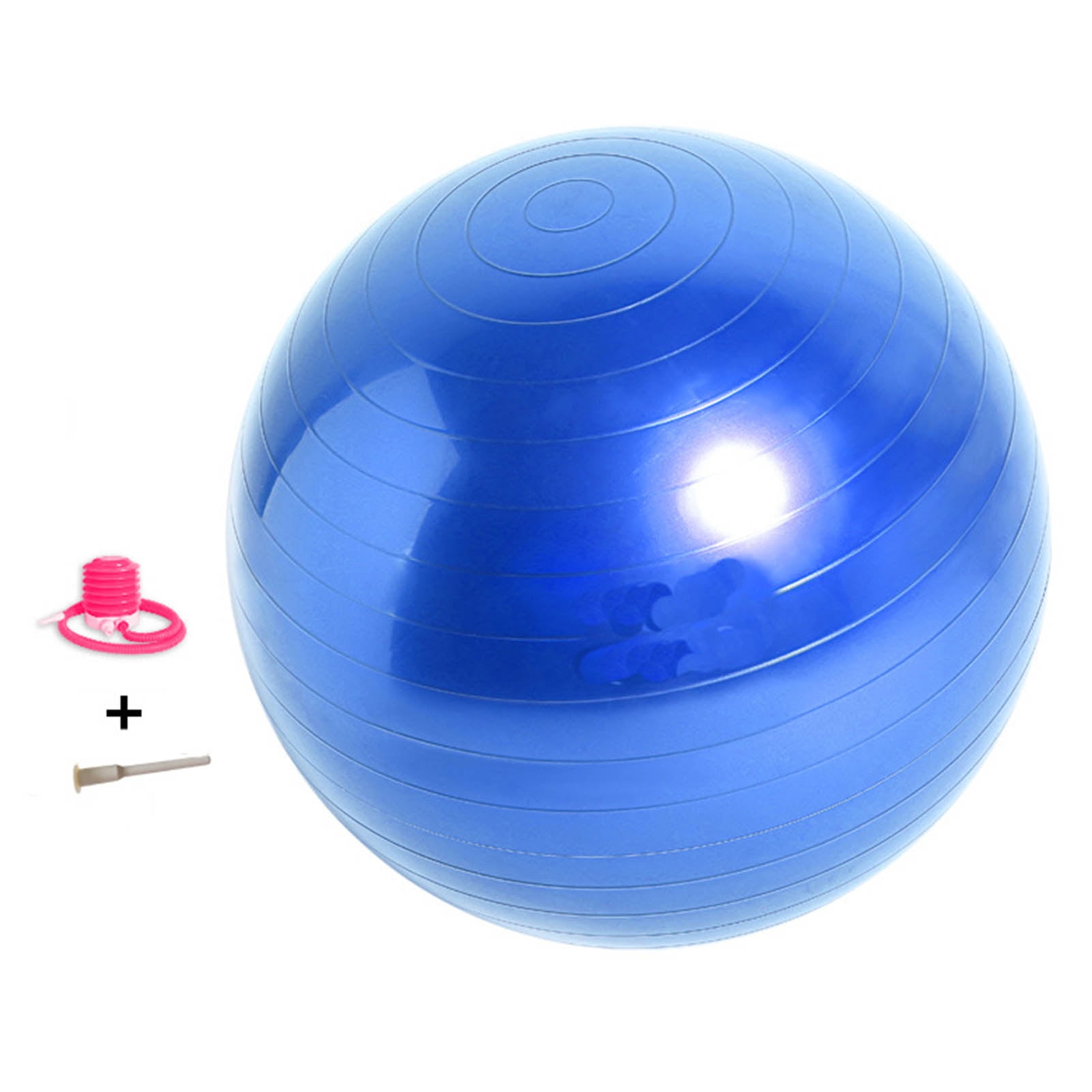 75cm Diameter PVC Exercise Ball Thickened Explosion Proof Gymnastics Yoga Fitness Ball Blue