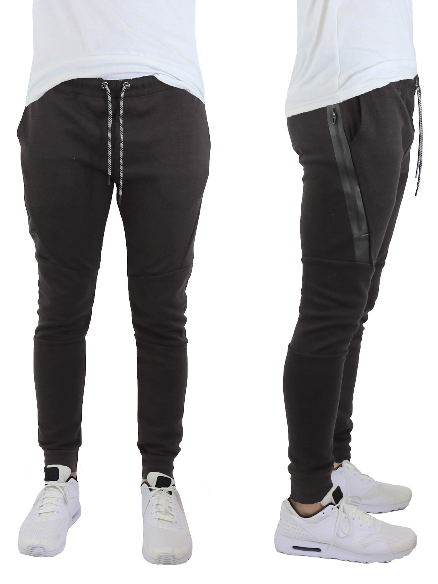 men joggers with zippers
