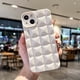 thumbnail image 1 of Fashion 3D Grid Matte Phone Case For iPhone 14 13 12 11 Pro Max X XR XS Max 7 8 Plus Shockproof Silicone Soft TPU Cases Cover xuanjing unisex, 1 of 2