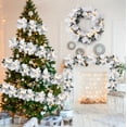thumbnail image 2 of Winter Garland with Lights 200cm - Artificial Holly Berry Garland for Staircase, Mantel & Holiday Decor, 2 of 6