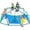 Blue & Green, variant on Zupapa 10FT Dome Climber, Supports 1000LBS Outdoor Playset, Upgraded Decagonal Geo Dome Climber and Easy Assembly Play Equipment for Kids, Purple & Red