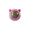 thumbnail image 1 of Amyove Balle d'Herbe à Chat pour Animaux, Forme d'Oreilles de Chat, Rotative, Interactive, Jouets Molaires à Lécher, Collation d'Herbe à Chat, Fournitures pour Animaux, 1 of 9