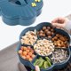 thumbnail image 4 of Ganfancp Bandeja Giratoria de 360 Grados para Frutas y Verduras - Plato para Verduras con Escurridor - Recipientes de Plástico con 7 Compartimentos para Fiestas - Aperitivos Ofertas y Liquidaciones 1, 4 of 6