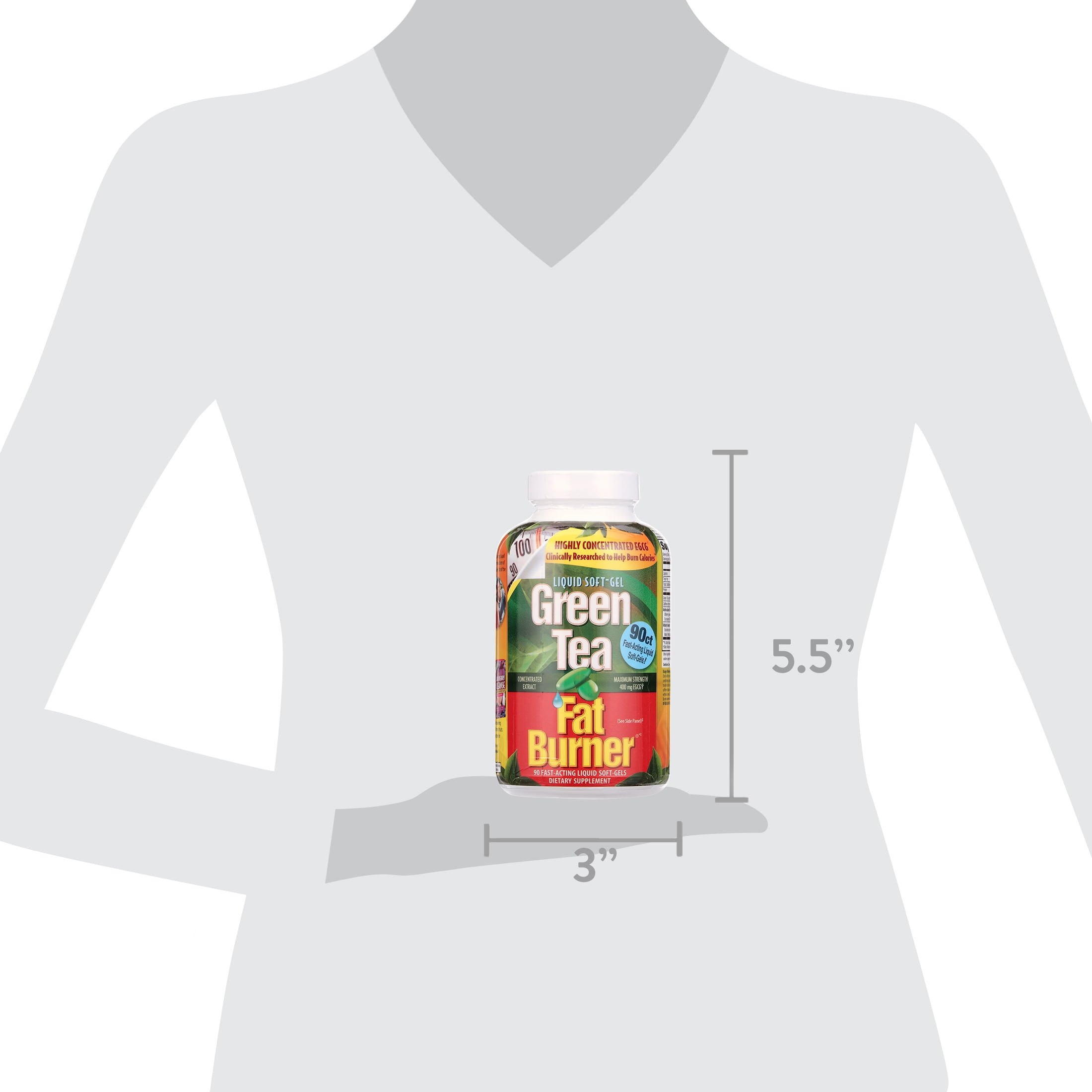 Applied Nutrition Green Tea Weight Loss Supplement, 90 Capsules, Unisex