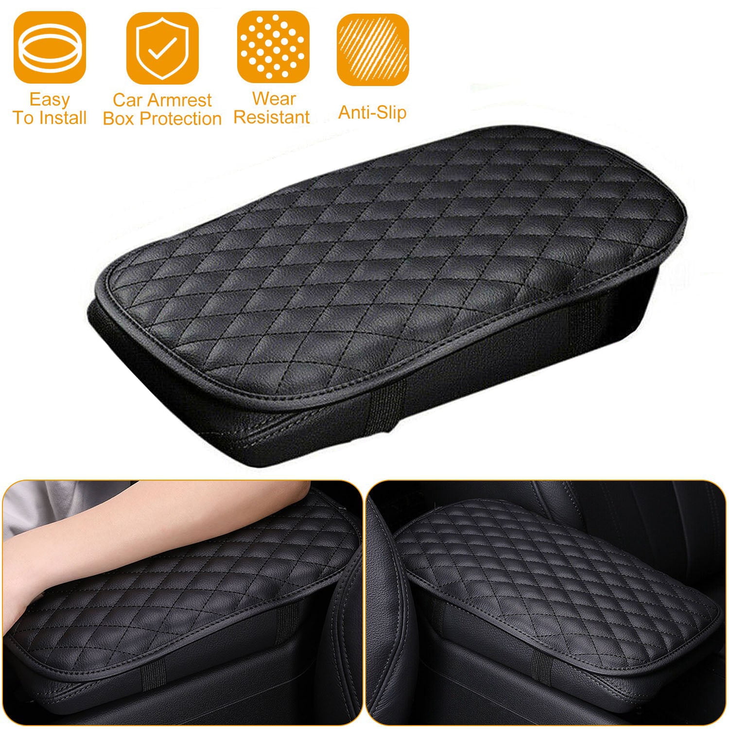 Car Leather Center Console Cushion Pad, iMounTEK Waterproof Armrest