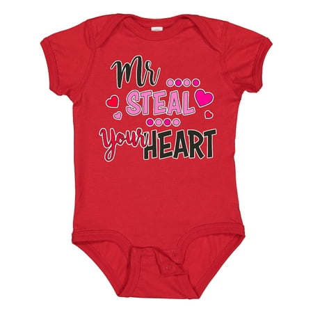 

Inktastic Mr Steal Your Heart Boys Baby Bodysuit