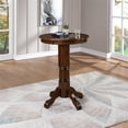 thumbnail image 6 of Bowery Hill Traditional Wood Pub Table with Claw and Ball Feet in Cappuccino, 6 of 7