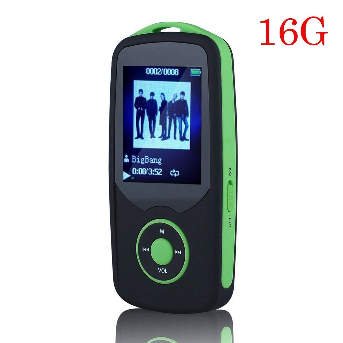 HONGYU Latest Portable Hi_Fi 16GB Bluetooth MP3 Player with FM Radio 50