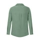 thumbnail image 5 of Top de encaje,Blusa de manga larga con bolsillos y botones para mujer, color liso, tejido suave y transpirable, corte holgado, informal, para uso diario, sopatenor, 5 of 7