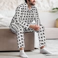 thumbnail image 7 of Picia Airplane Pattern Men’s Long-Sleeve Sleepwear Set - Soft 2-Piece Loungewear with Pockets, Comfy PJs for Relaxing Nights-XX-Large, 7 of 7