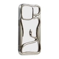 thumbnail image 1 of 3D Hollow Electroplated Shockproof Phone for 14 15 Series and 11 12 13 Models with Cool Solid Color Design, 1 of 8