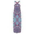 thumbnail image 5 of Birdeem Robe Longue Décontractée pour Femme à Col en V Sans Manches Imprimée, Coupe Ample, Style Camisole, Longue Robe+poche, 5 of 5