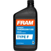 FRAM Transmission Fluid Type F Automatic Transmission Fluid - Improved Shift Performance In Older Ford Vehicles, 1 quart bottle , sold by bottle
