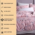thumbnail image 6 of Organic-Club Cherry Blossom Cotton Bedding Set of 4 Twin, 6 of 9