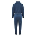 thumbnail image 6 of Usmixi Womens Sweatsuits Set Half Zip Pullover Lounge Set Women Trendy Cropped Sweatshirt and Drawstring Jogger Pant Tracksuit Sets Ladies Casual 2 Piece Outfits with Pocket Deals on Sale, 6 of 6