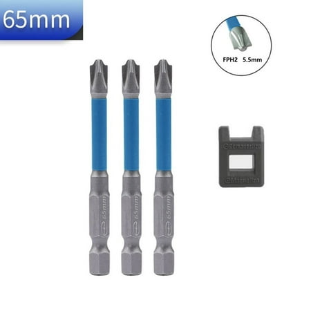 

65mm Magnetic Cross Screwdriver Bit for Electrician FPH2 with Magnetizer
