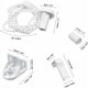 thumbnail image 2 of 2 juegos de accesorios para estores enrollables (17 mm/PVC/sin taladrar) Fijación para estor para ventana, etc., 2 of 5