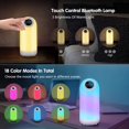 thumbnail image 3 of Veilleuse Portable RGB Dimmable : Lampe de Chevet Tactile avec Haut-Parleur Bluetooth, Réveil Numérique, Veilleuse, Radio FM, Mode TWS, Passer des Appels, Français, Android & Ios, 3 of 5