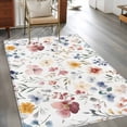 thumbnail image 2 of 4'x6' Area Rugs, Spring Floral Indoor Outdoor Area Rug for Living Room Bedroom, Colorful Summer Botanical Flower Washable Bathroom Rugs Kitchen Floor Carpet Mats Home Decor Aesthetic, 2 of 8