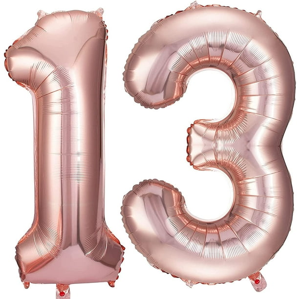 Rose Gold 30 Number Balloons Big Giant Jumbo Large Number 30 Foil