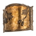 thumbnail image 2 of Meyda Tiffany 184030 Oak Leaf And Acorn 10" Tall Wall Sconce - Copper, 2 of 3