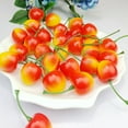 thumbnail image 4 of Firlar Fake Cherry Plastic Red And Yellow Cherries For Party Decor Realistic 2.5cm Simulation 50pcs/set 50pcs 205cm Mini Fruits, 4 of 14