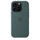thumbnail image 4 of Funda de silicona líquida para iPhone 16 Pro con MagSafe, suave al tacto, de 6,3" en color verde lago, 4 of 8
