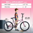 thumbnail image 7 of BMX Bikes for 6-14, Cuoote 24 Inch Bicycle with High-Carbon Steel BMX Frame, 360° Handlebar Rotation, 7 of 7