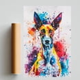 thumbnail image 2 of Ibizan Hound Dog Poster Wall Art for Bedroom Living Room Funny Graffiti Dog Picture Cool Dog Decor Wall Art, 2 of 6