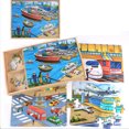 thumbnail image 2 of jifeng Wooden Puzzle with Storage Box for Kids Traffic, 2 of 9