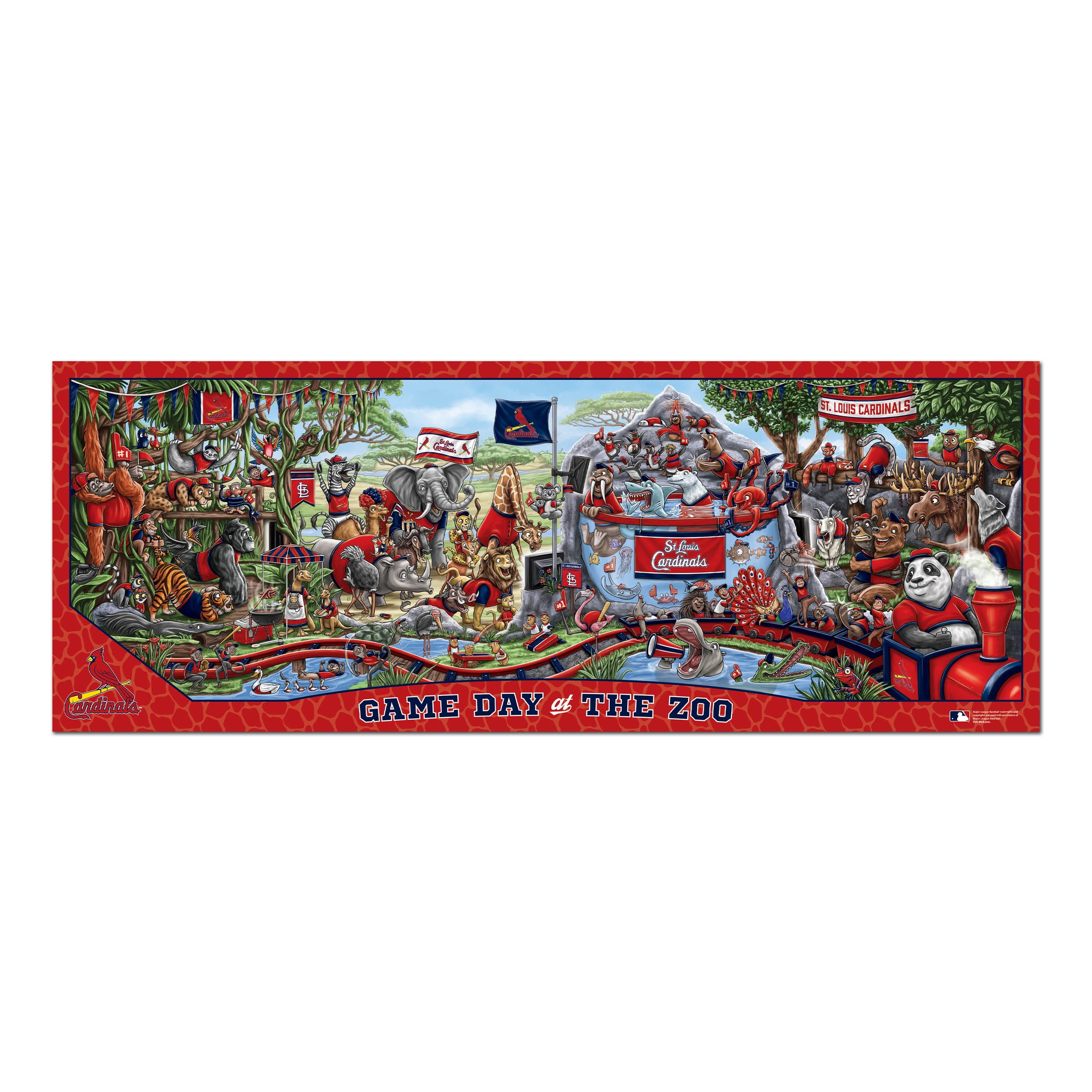 YouTheFan MLB St. Louis Cardinals Game Day at the Zoo Puzzle - 500 Piece